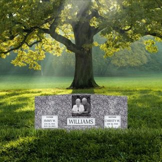 Companion Slanted Headstone NO Base (Barre Grey)